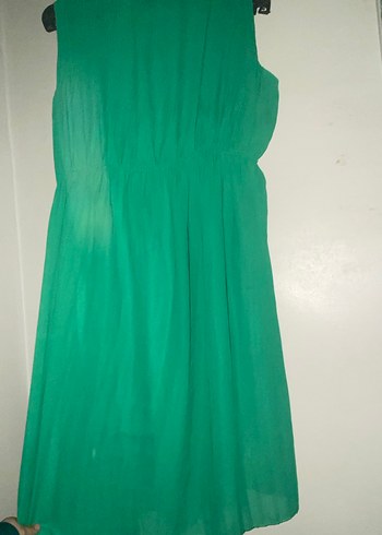 Yeşil Midi Hamile Elbisesi - Görsel 3