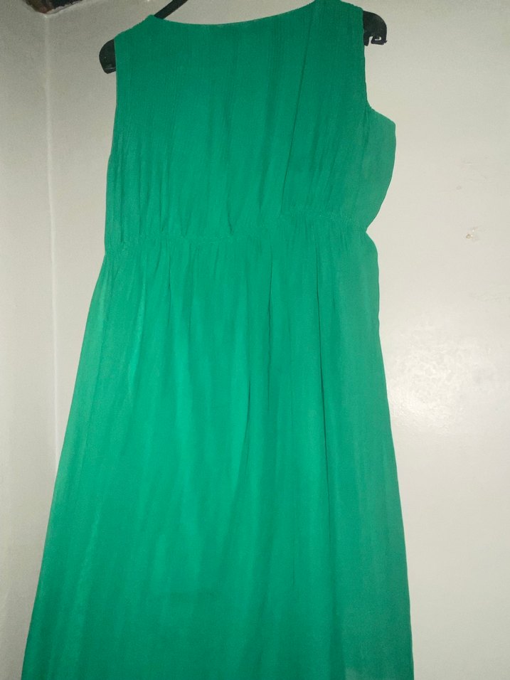 Yeşil Midi Hamile Elbisesi - Görsel 4