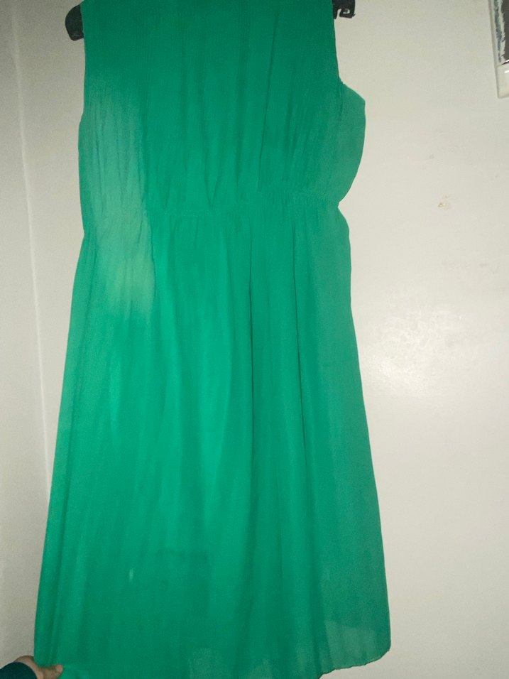 Yeşil Midi Hamile Elbisesi - Görsel 3