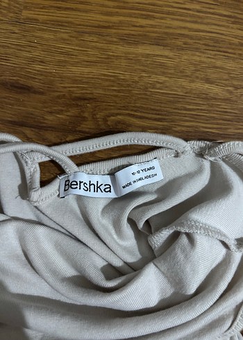 Bershka Krem Rengi Mini Elbise - Görsel 3