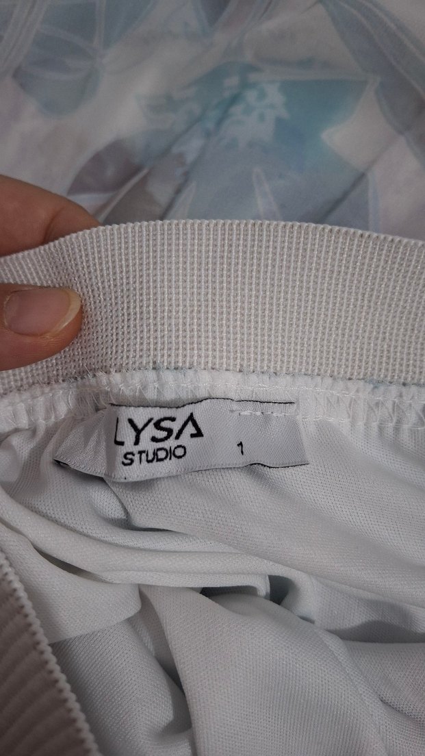 Bohem Gri-Mavi Piliseli Uzun Etek - Görsel 3