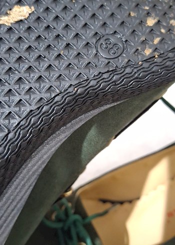 Yeşil Süet Dolgu Topuklu Kadın Ayakkabı - Görsel 3