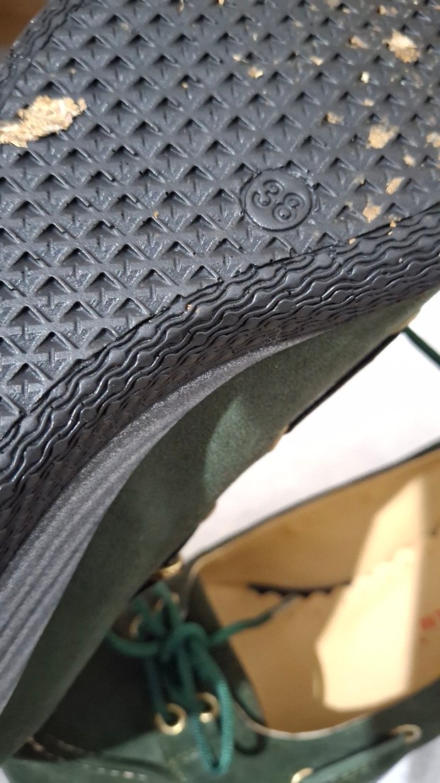 Yeşil Süet Dolgu Topuklu Kadın Ayakkabı - Görsel 3