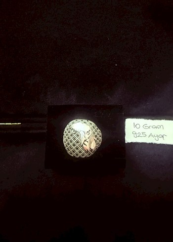 Vintage Erkek Rozeti, Koyu Altın Renk - Görsel 2