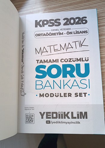 KPSS 2026 Matematik Soru Bankası Modüler Set - Görsel 3