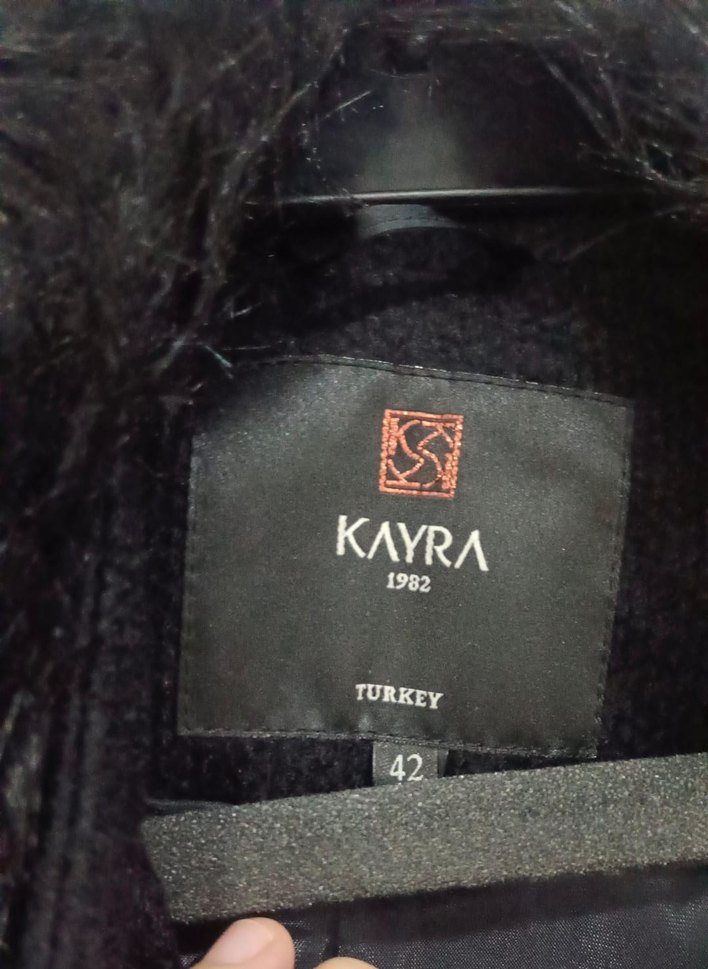 Kuşaklı Siyah Uzun Kaban - Görsel 5