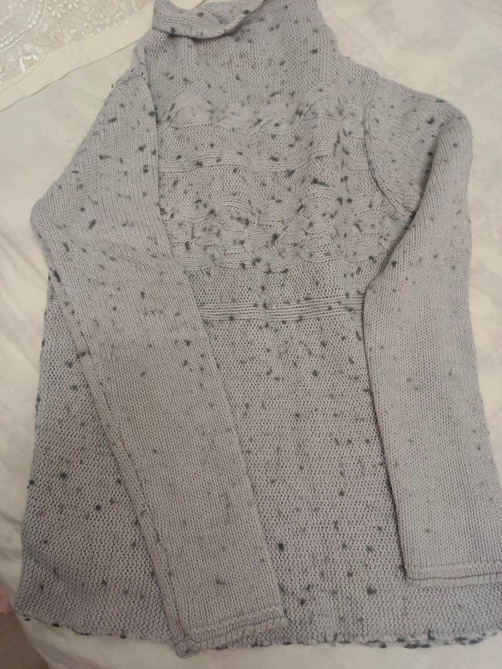 Gri Desenli kazak - Görsel 2