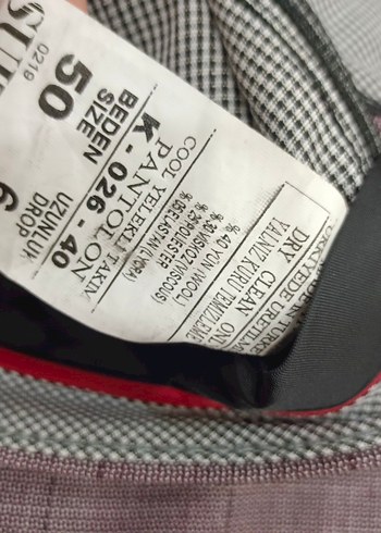 Bordo Ekoseli Erkek Takım Ceket - Görsel 6