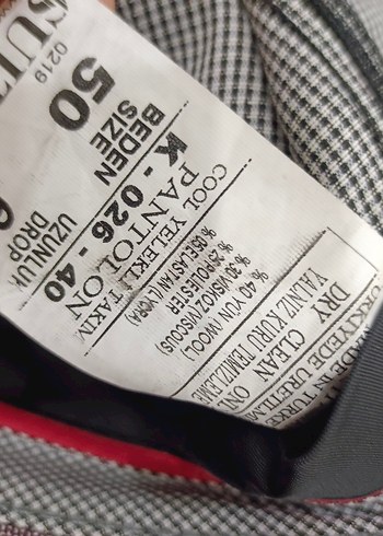 Bordo Ekoseli Erkek Takım Ceket - Görsel 10