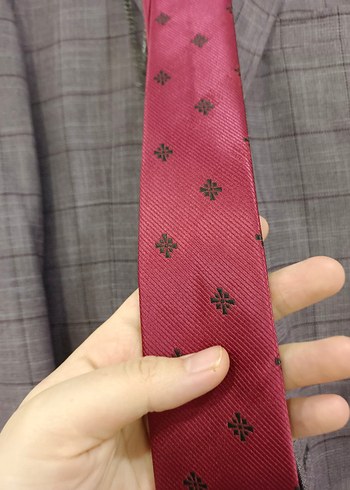 Bordo Ekoseli Erkek Takım Ceket - Görsel 5