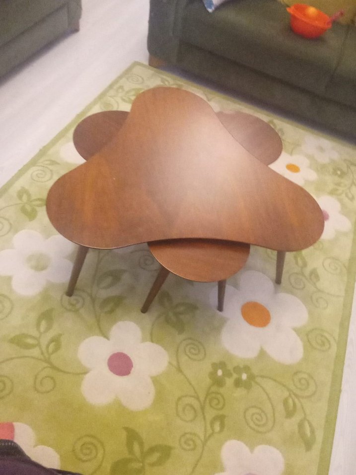 Kahverengi orta sehpa - Görsel 2