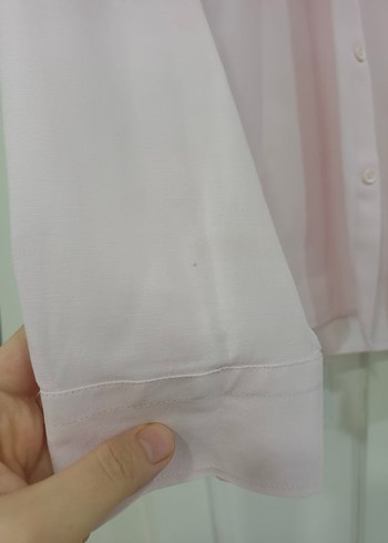 Düğmeli Pembe Erkek Gömlek - Görsel 6