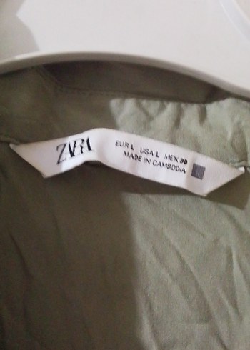 Bej Keten Uzun Elbise, Kısa Kollu, Salaş Kesim - Görsel 4