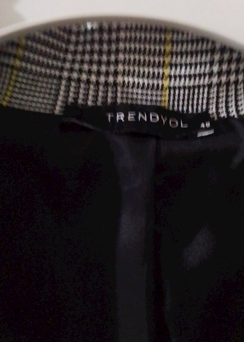 Gri Düğmeli Kadın Blazer Ceket - Görsel 2