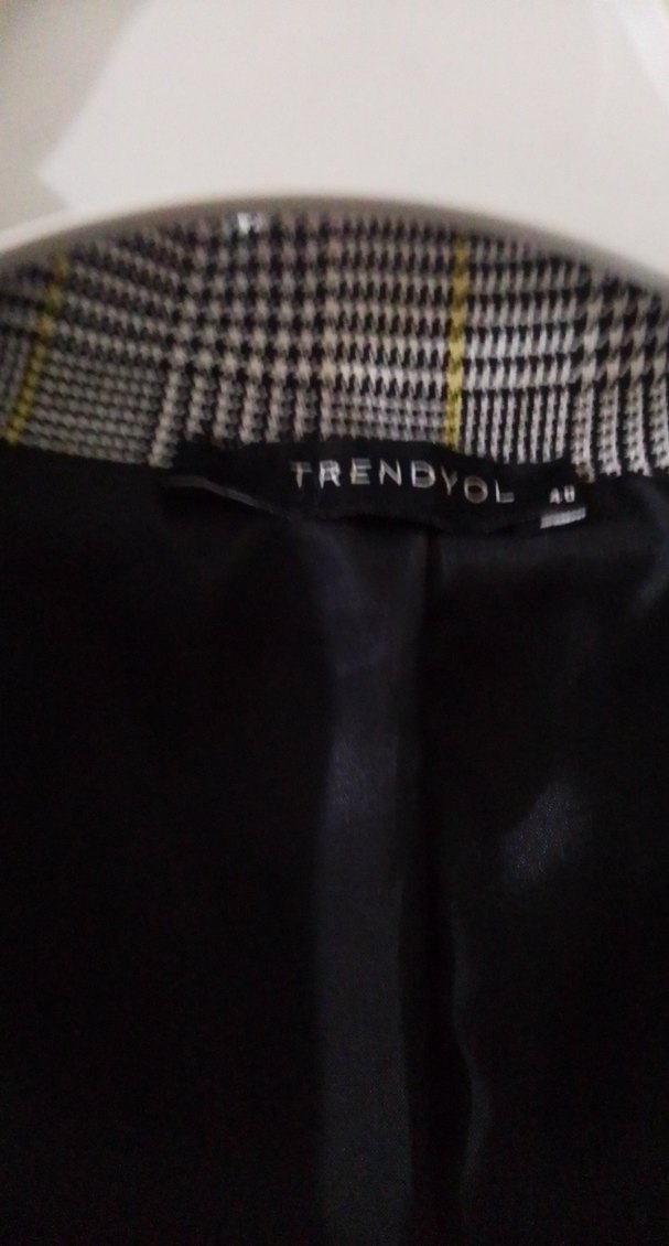 Gri Düğmeli Kadın Blazer Ceket - Görsel 2