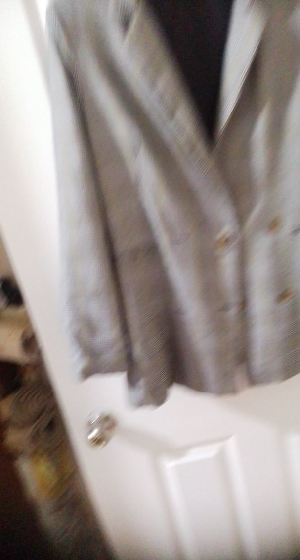 Gri Düğmeli Kadın Blazer Ceket - Görsel 4