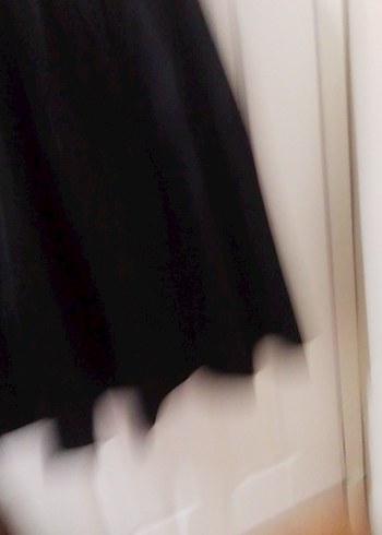 Siyah Pileli Uzun Kadın Etek - Görsel 4