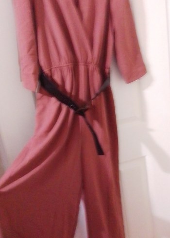 Klasik Şıklık Pembe Uzun Tulum - Görsel 5