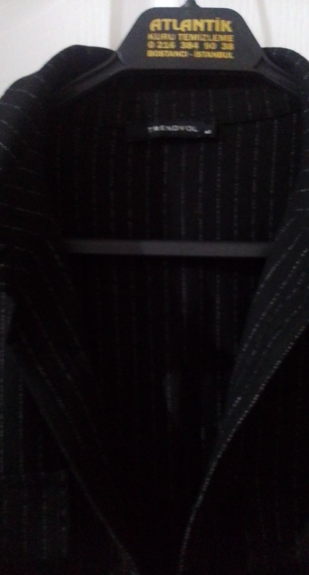 Kadın Siyah Uzun Keten Tulum - Görsel 3