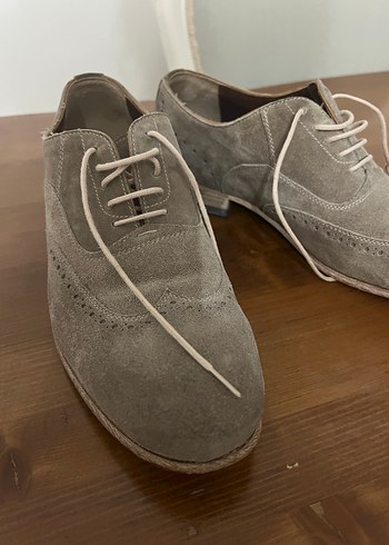 Kip marka Gri Süet Bağcıklı Erkek Klasik Ayakkabı - Görsel 2