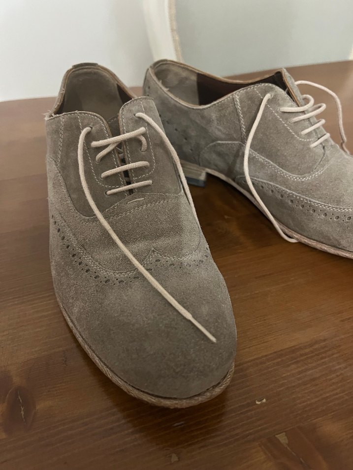 Kip marka Gri Süet Bağcıklı Erkek Klasik Ayakkabı - Görsel 2