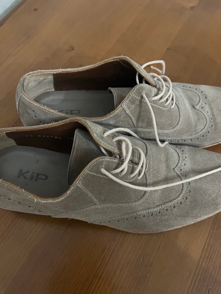 Kip marka Gri Süet Bağcıklı Erkek Klasik Ayakkabı - Görsel 3