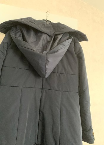 Ghisa Gri Kadın Midi Kışlık Fermuarlı Ceket - Görsel 3