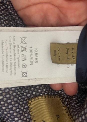 Gri Ekose Erkek Takım Elbise Ceket - Görsel 3