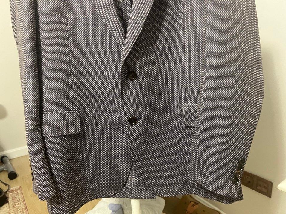 Gri Ekose Erkek Takım Elbise Ceket - Görsel 5