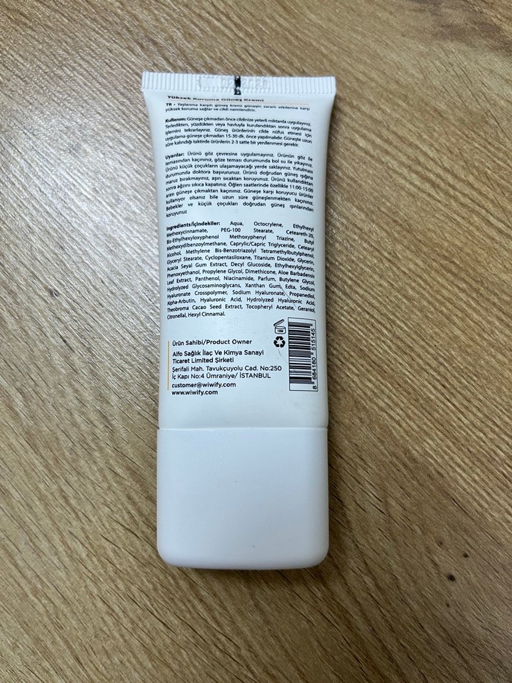 Wiwify SPF 50 Yüksek Koruma Güneş Kremi - Görsel 2