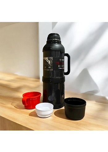 TRAVEL 4 LİTRE AİLE TERMOSU (SİYAH) - Görsel 2