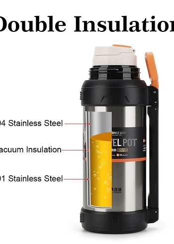 TRAVEL POT TERMOS 2.5 LİTRE - Görsel 2