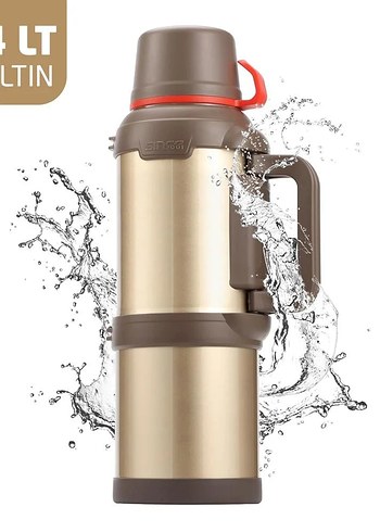 TRAVEL 4 LİTRE AİLE TERMOSU (GOLD) - Görsel 8