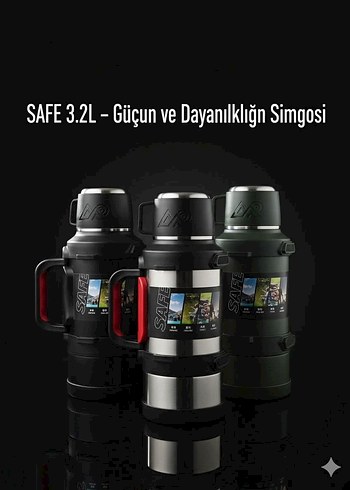 3.2 LİTRE 48 SAT SICAK SOĞUK TERMOS - Görsel 6