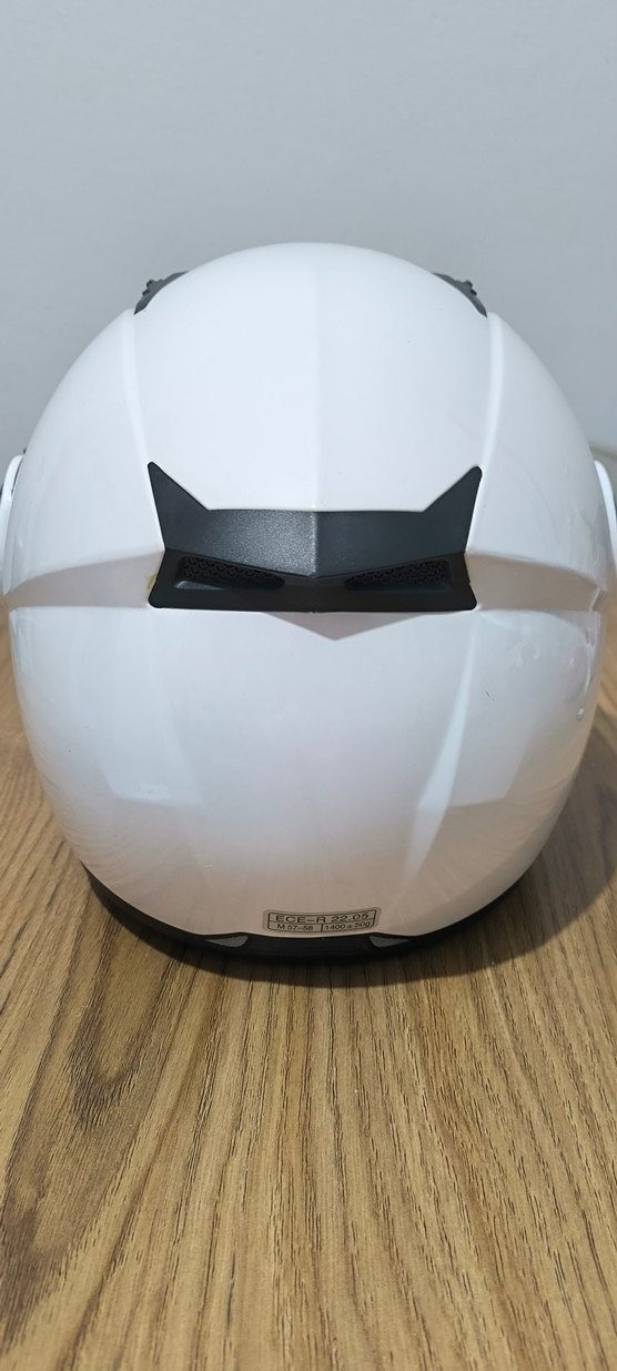 Beyaz Şeffaf Vizörlü Motosiklet Kaskı - Görsel 5