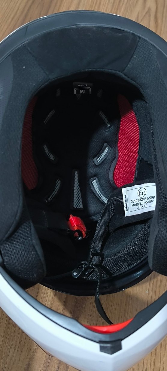 Beyaz Şeffaf Vizörlü Motosiklet Kaskı - Görsel 4