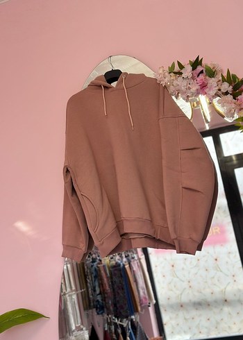 Kadın Kahverengi Rahat Sweatshirt - Görsel 3