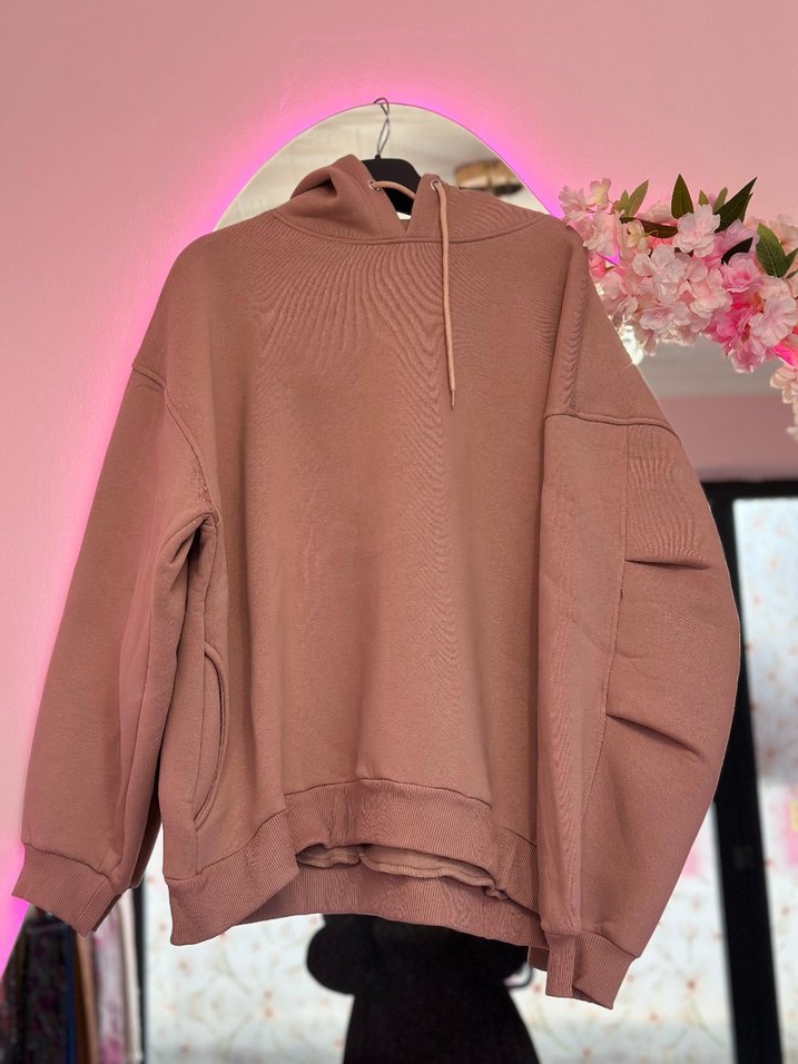 Kadın Kahverengi Rahat Sweatshirt - Görsel 2