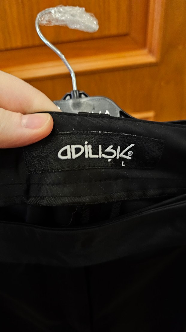 Kadın siyah saten Kumaş Pantolon - Görsel 3