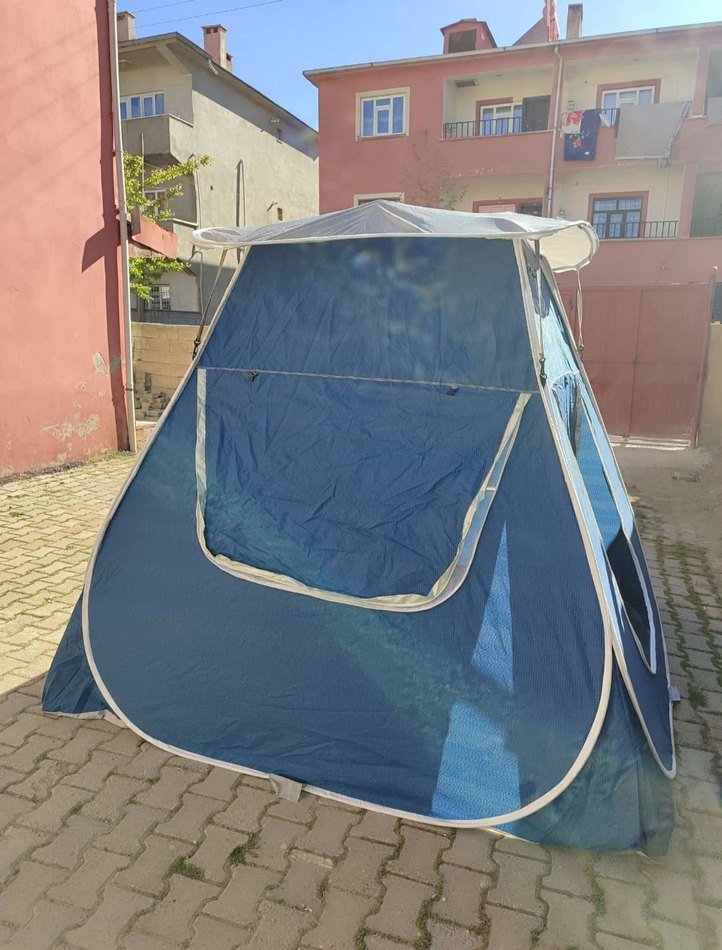 mavi renkli 16 kişilik çadır - Görsel 2