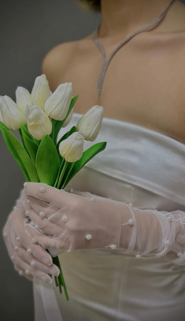 Modern Klasik Beyaz Balık Abiye - Görsel 3