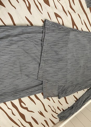 Gri pullu etle gömlek takım - Görsel 3