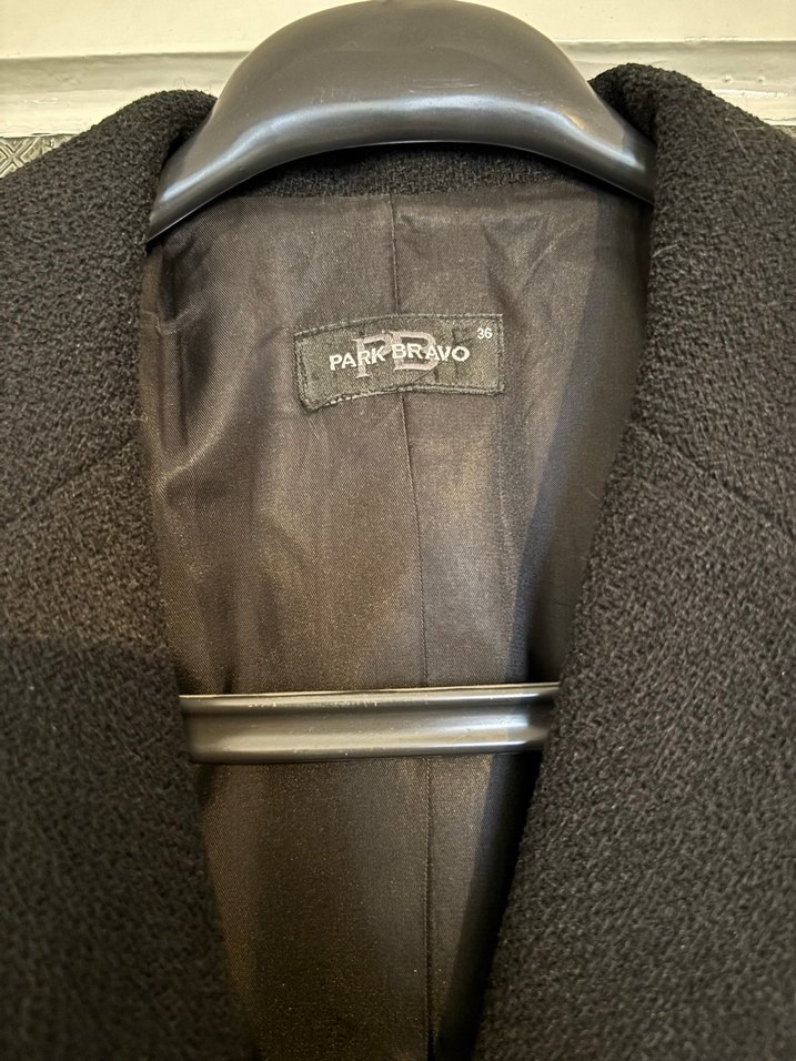 Düğmeli Siyah Kadın Blazer Ceket - Görsel 3