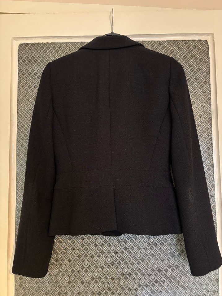 Düğmeli Siyah Kadın Blazer Ceket - Görsel 2