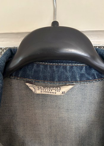 Düğmeli Mavi Kadın Denim Ceket - Görsel 3