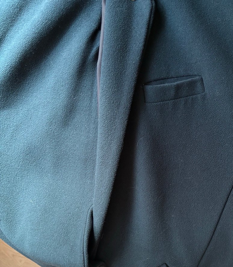 Petrol Yeşili Tek Düğmeli Kaban - Görsel 5