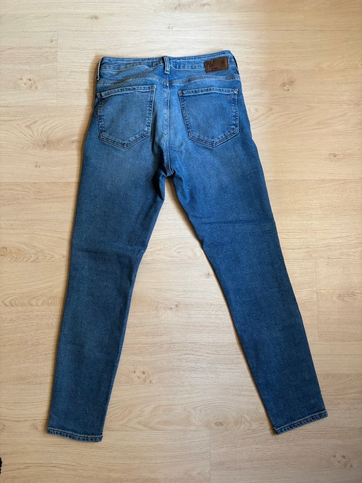 Kadın Mavi Denim Normal Paça Kot Pantolon - Görsel 2