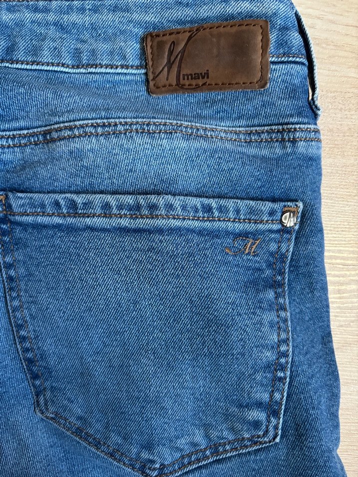 Kadın Mavi Denim Normal Paça Kot Pantolon - Görsel 3