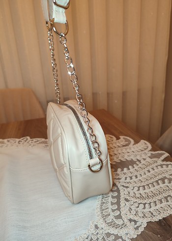 DeFacto Bej Deri Kadın Omuz Çantası askılı - Görsel 3