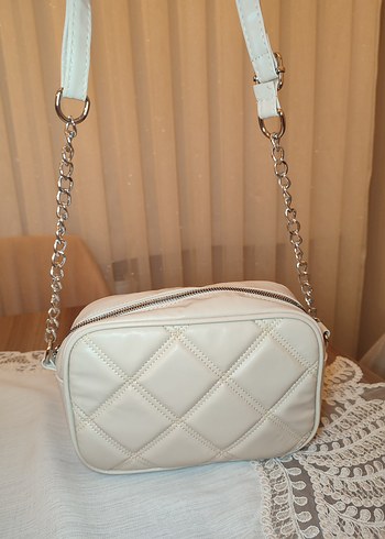 DeFacto Bej Deri Kadın Omuz Çantası askılı - Görsel 2